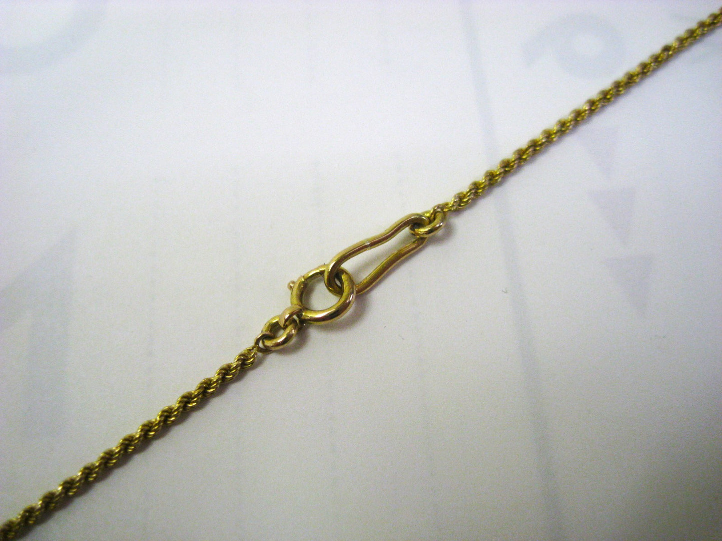 美品 K18 18金 ネックレス ロープ デザイン 39.5cm