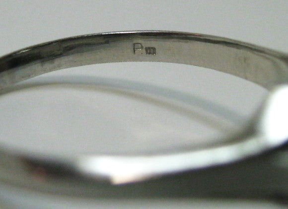 美品 プラチナ リング 指輪 パール 約 13.2mm×12mm サイズ #22