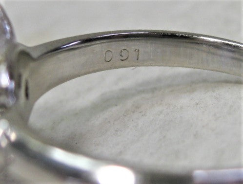 Pt900プラチナ リング指輪 パール9.8mm アコヤ真珠 ダイヤ0.91ct