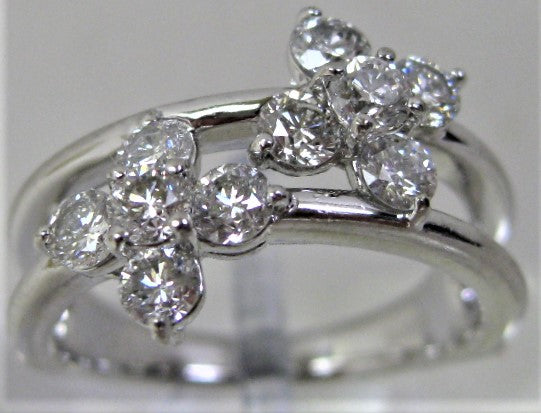 Pt900 プラチナ リング 指輪 スウィートテン ダイヤモンド 1.04ct
