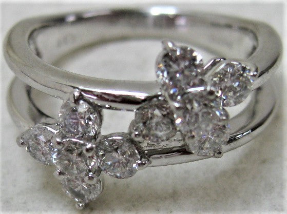 Pt900 プラチナ リング 指輪 スウィートテン ダイヤモンド 1.04ct