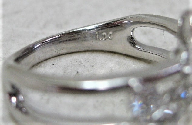 Pt900 プラチナ リング 指輪 スウィートテン ダイヤモンド 1.04ct