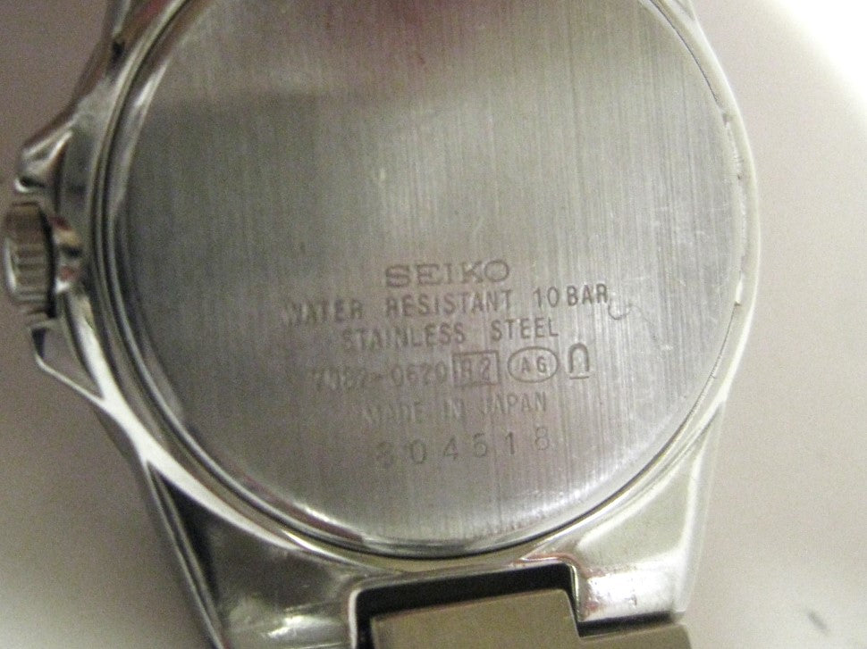 日本製 セイコーSEIKO ルキア ローマ数字 3針 デート 7N82-0620