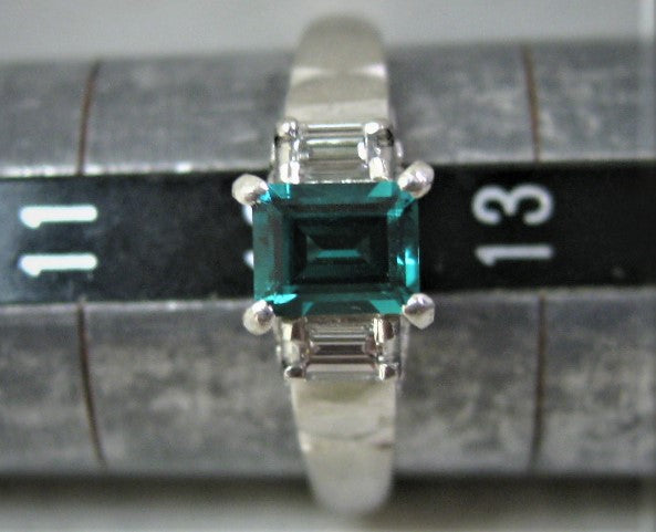 Pt900プラチナ リング指輪クレサンベール0.38ct ダイヤ0.15ct